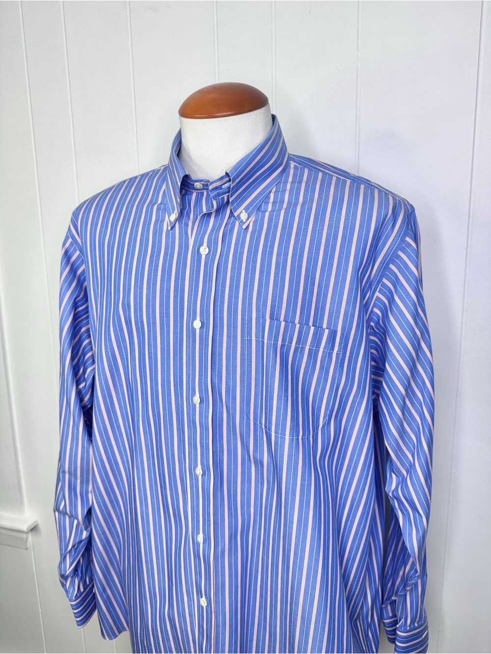 Brooks Brothers Blue Striped Dress Shirt
